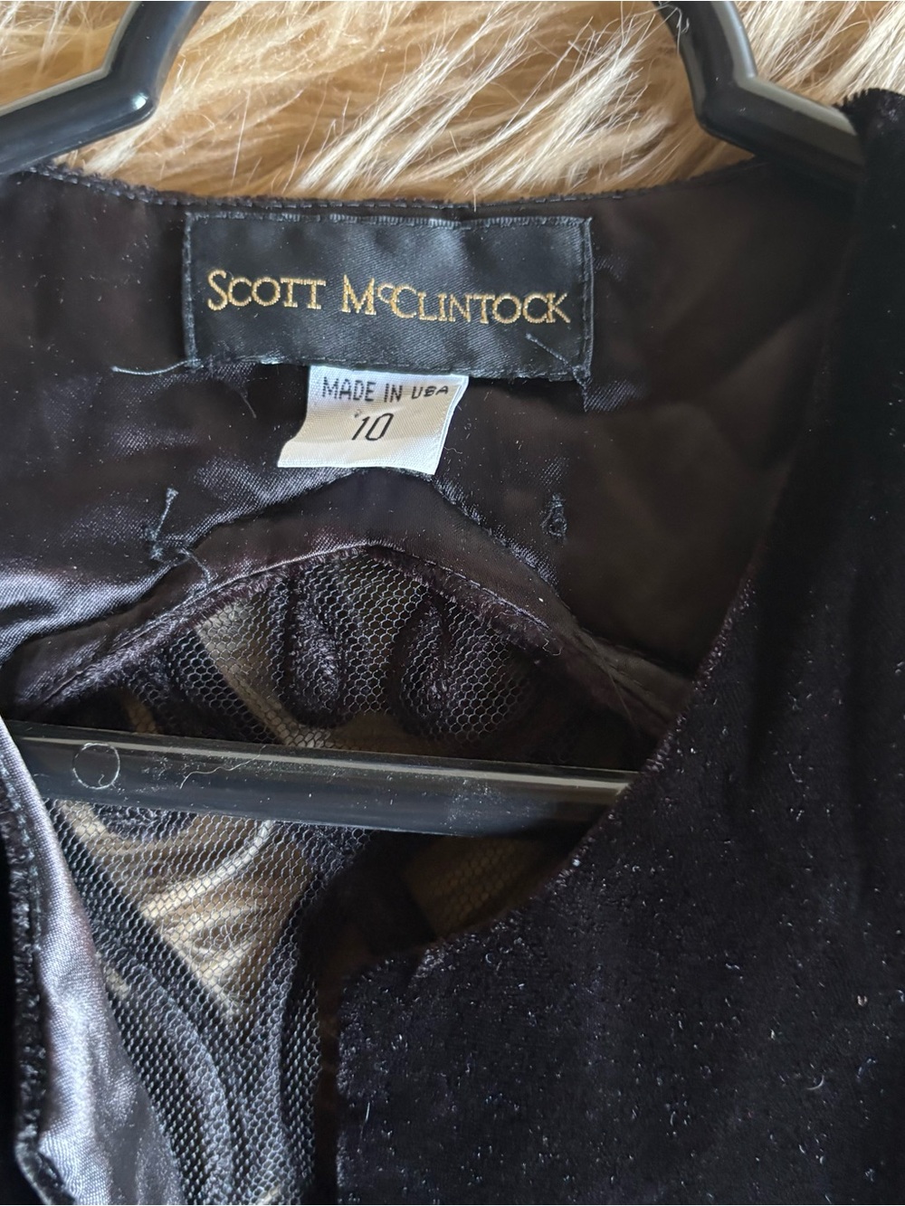 Vintage Victorian Velvet Black Bolero by Scott McClintock New Size 10 - Picture 5 of 5